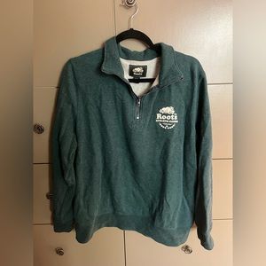Green Roots Quarter Zip Sweatshirt
